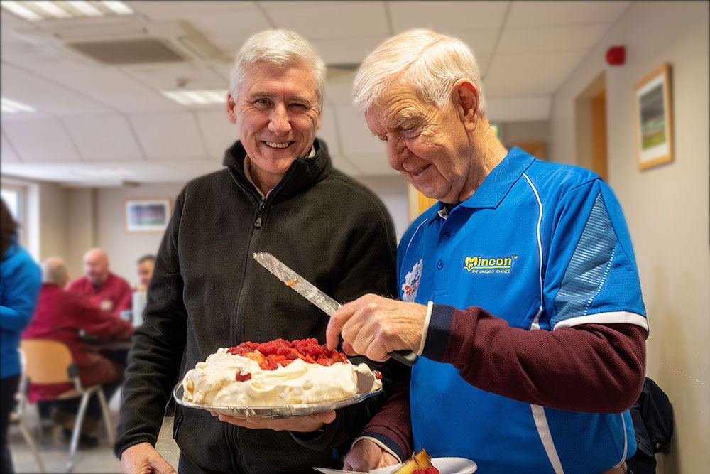 Peter Lynch and Paddy Purcell at the Mincon Shannon offices in 2018.