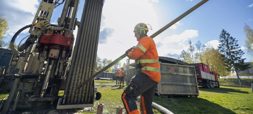 Geothermal drilling in Hämeenlinna Finland (KS Geoenergi)