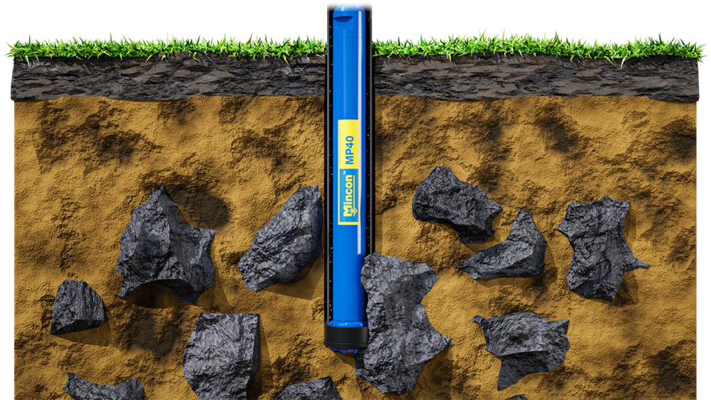 Casing pipe drilling through overburden into bedrock